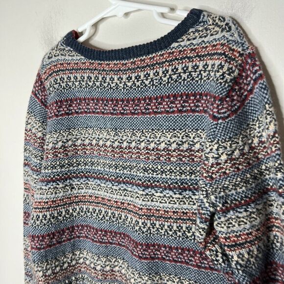 John Lewis Sweater Boys 9 Years Old Fair Isle Festive Cotton Wool Blend Classic - Picture 6 of 12